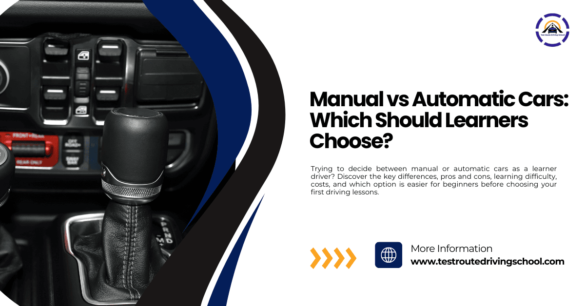 Manual vs Automatic Cars – Test Route Driving School